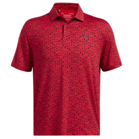 Playoff 3.0 Printed Polo Red/Midnight Navy