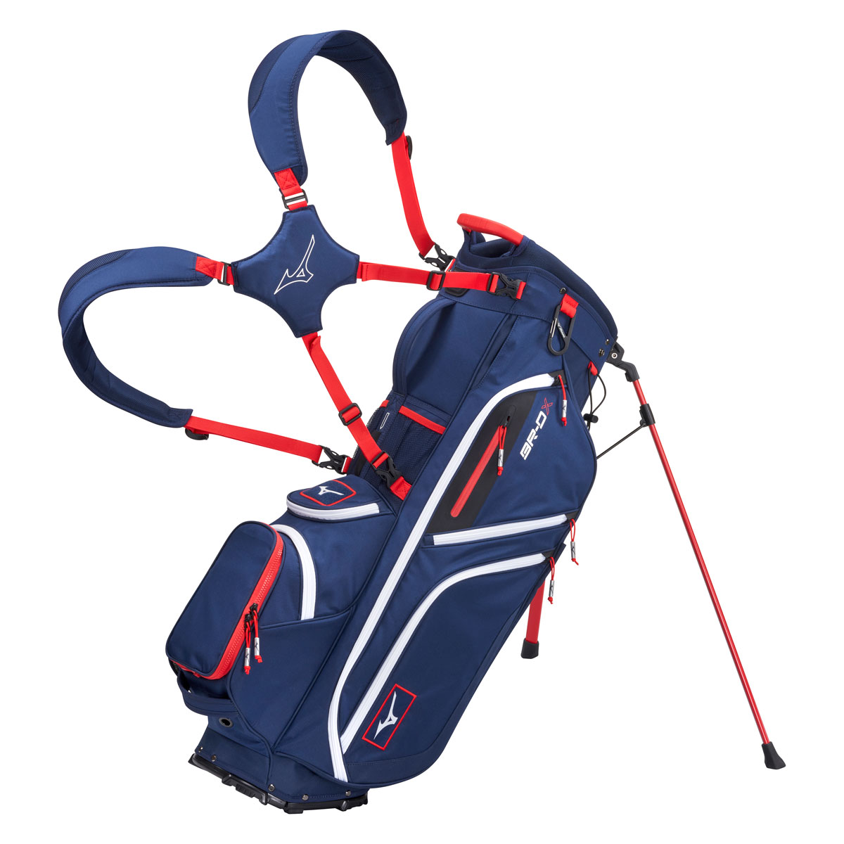 Product Image for Mizuno BR-DX Stand Bag Navy/Red