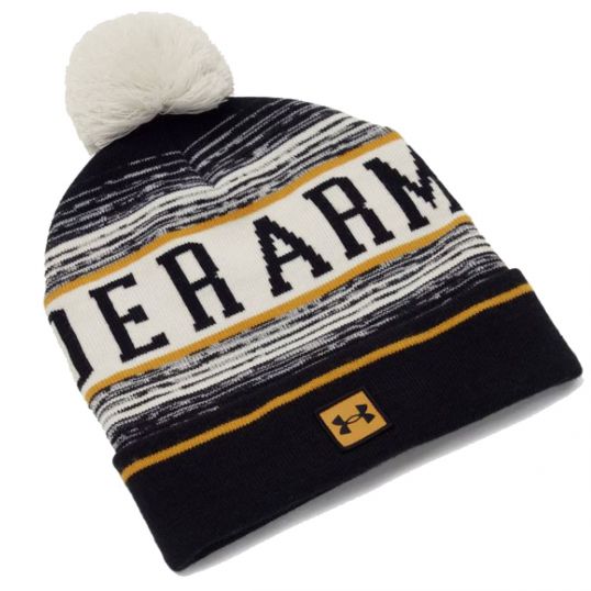 Halftime Pom Beanie Summit White/Golden Yellow