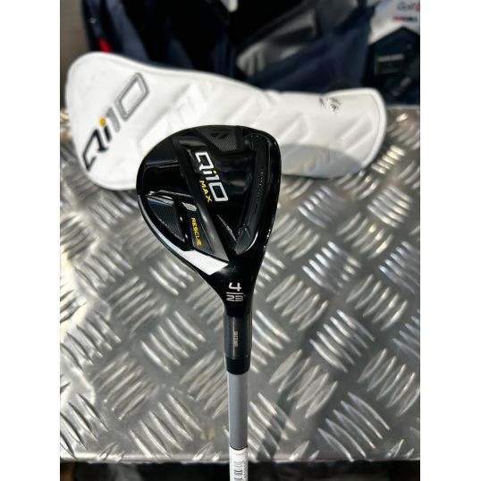 Qi10 Max Womens Rescue Right 4 Hybrid-23 Degree Fujikura Speeder NX TCS 40 Ladies Lamkin ST Soft Grey/White (Used - 4 Star)