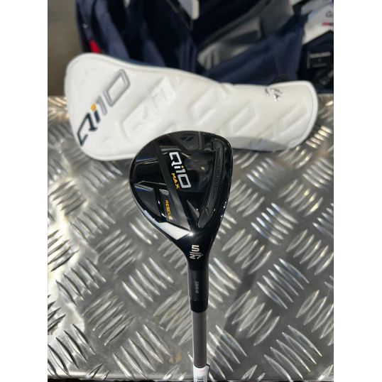 Qi10 Max Rescue Right 5 Hybrid-27 Degree Fujikura Speeder NX TCS 50 Senior Lamkin Crossline 360 Black/Blue (Used - 4 Star)