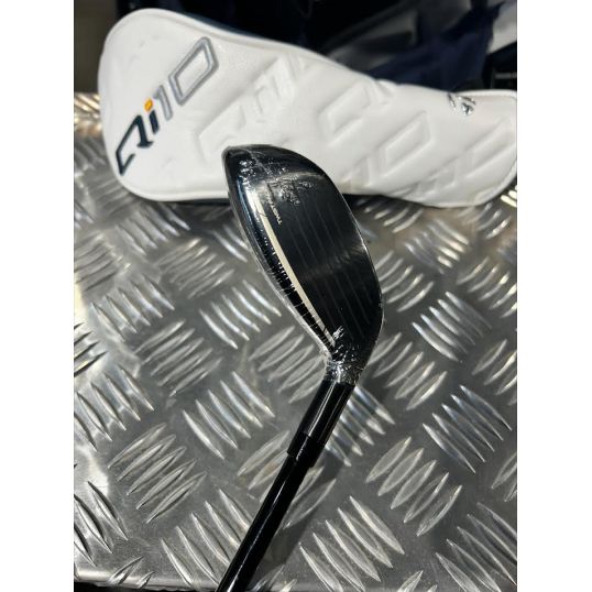 Qi10 Rescue Left 4 Hybrid-22 Degree Fujikura Ventus TR Blue HB Stiff Lamkin Crossline 360 Black/Blue (Not Quite Perfect)