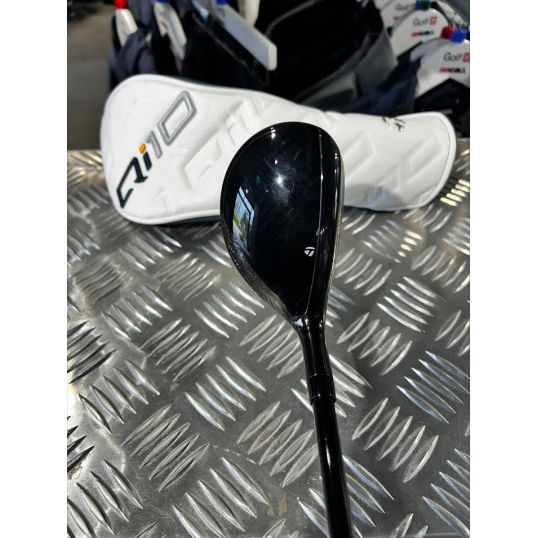 Qi10 Rescue Left 3 Hybrid-19 Degree Fujikura Ventus TR Blue HB Stiff Lamkin Crossline 360 Black/Blue (Used - 5 Star)