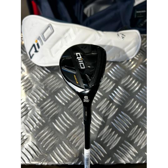 Qi10 Rescue Right 6 Hybrid-28 Degree Fujikura Ventus TR Blue HB Senior Lamkin Crossline 360 Black/Blue (Used - 4 Star)