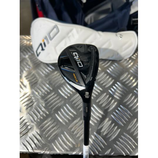 Qi10 Rescue Right 3 Hybrid-19 Degree Fujikura Ventus TR Blue HB Senior Lamkin Crossline 360 Black/Blue (Used - 4 Star)