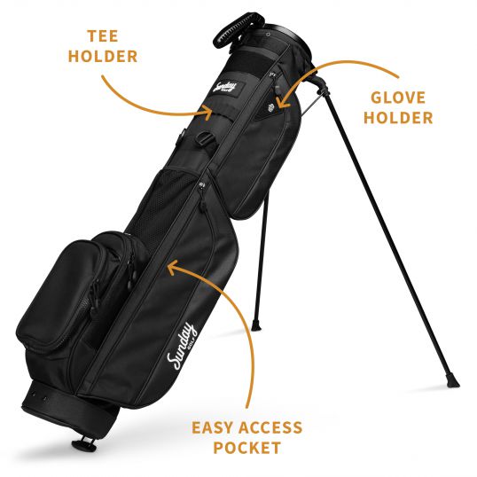 Loma XL Stand Golf Bag Matte Black