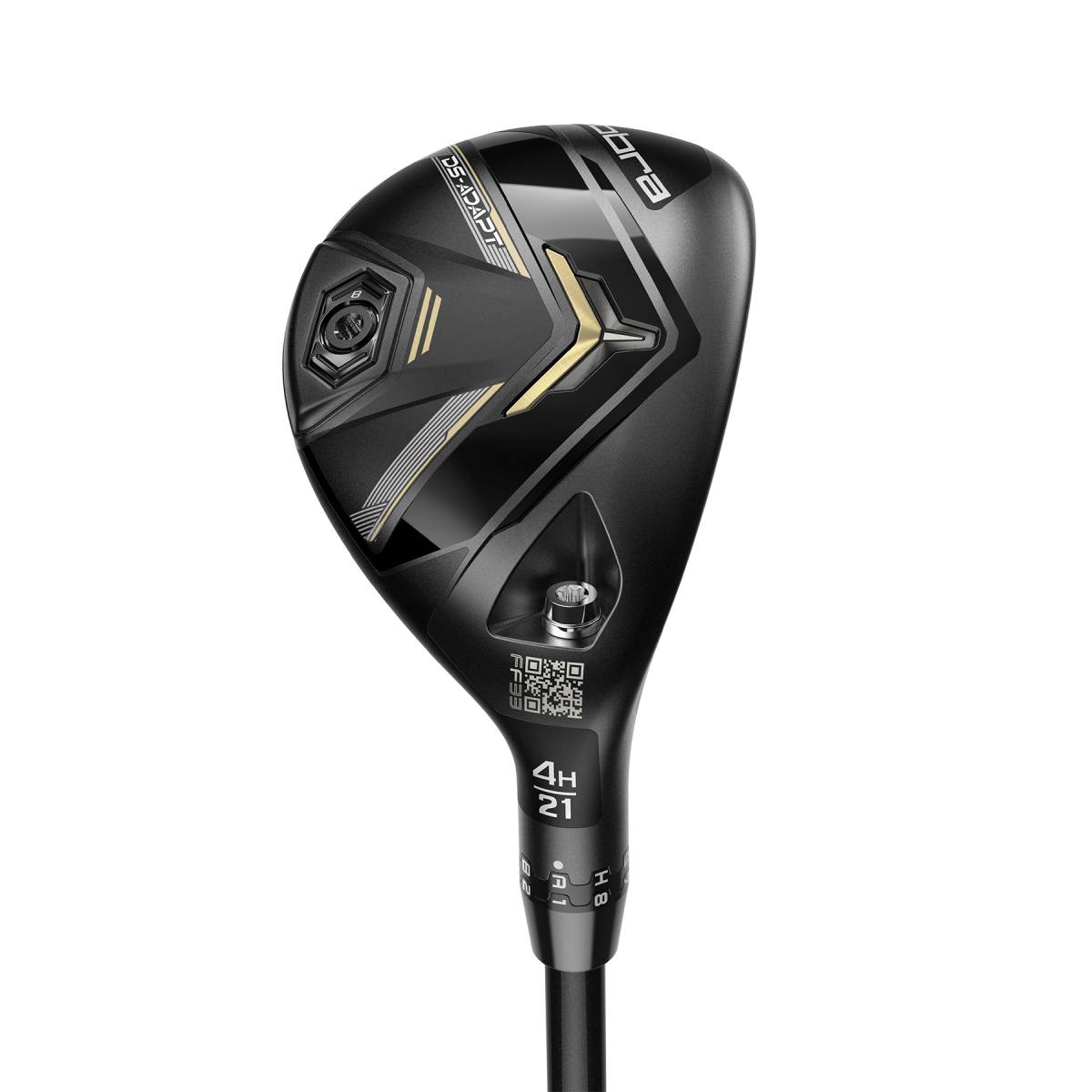 Product Image for Cobra DS Adapt Womens Hybrid Right 4 Hybrid-21 Degree KBS PGH 55 Ladies Lamkin Crossline Black Undersize