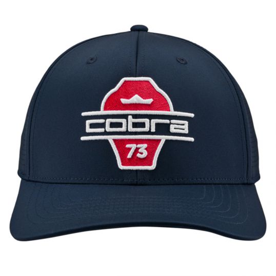 Split Tour Cap Mens Adjustable Club Navy/Strong Red