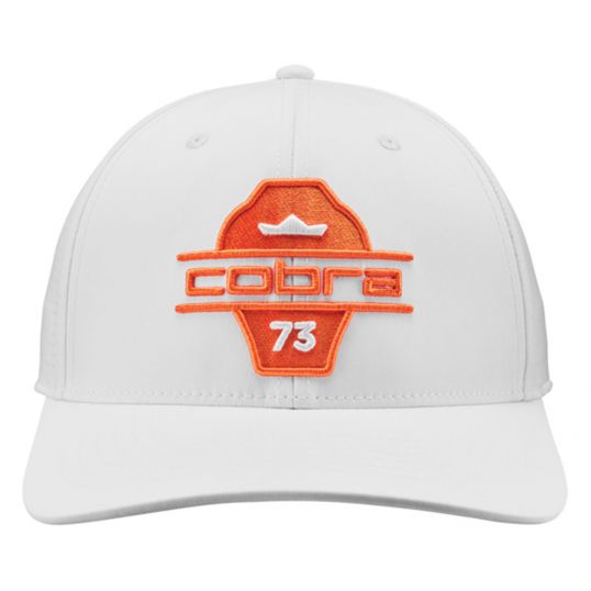 Split Tour Cap Mens Adjustable White Glow/Rickie Orange