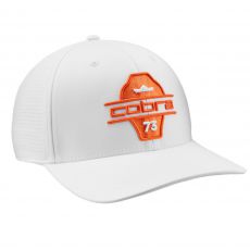 Split Tour Cap Mens Adjustable White Glow/Rickie Orange