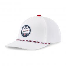 Bogey Free Golf Hat Mens Adjustable White/Red/Navy