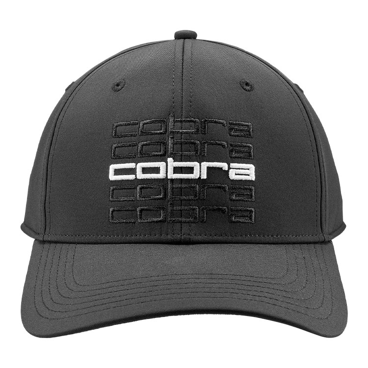 Product Image for Cobra Repeat Golf Cap Mens Adjustable Black/White