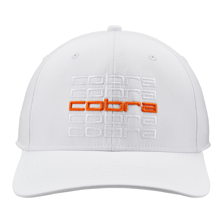 Product Image for Cobra Repeat Golf Cap Mens Adjustable White/Orange