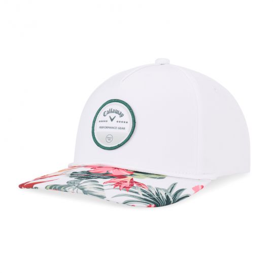 Bogey Free Golf Hat Mens Adjustable White Tropical