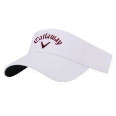 Liquid Metal Golf Visor Mens Adjustable White/Cardinal
