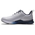 FJ Fuel Sport Mens Golf Shoes White/Navy/Blue Mens UK 9 Standard White/Navy/Blue