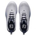 FJ Fuel Sport Mens Golf Shoes White/Navy/Blue Mens UK 9 Standard White/Navy/Blue