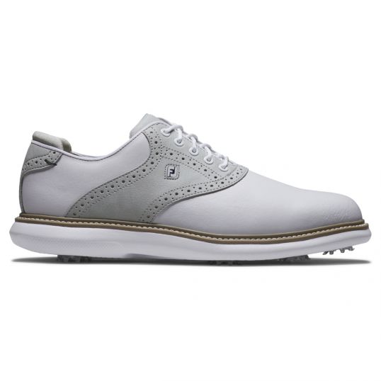 FJ Traditions Mens Golf Shoes White/Grey/White
