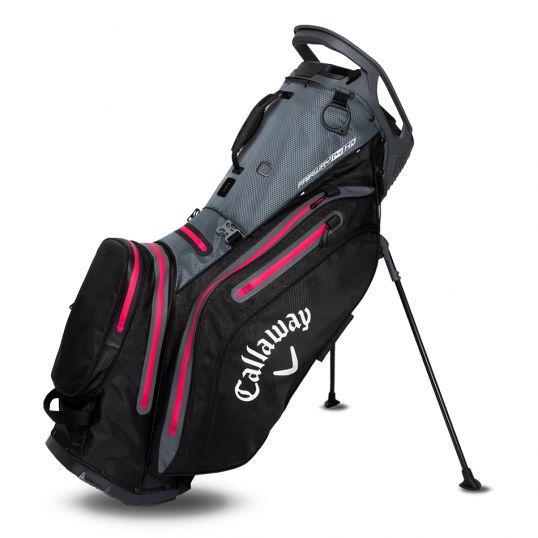 Fairway 14 HD Stand Bag Charcoal/Pink