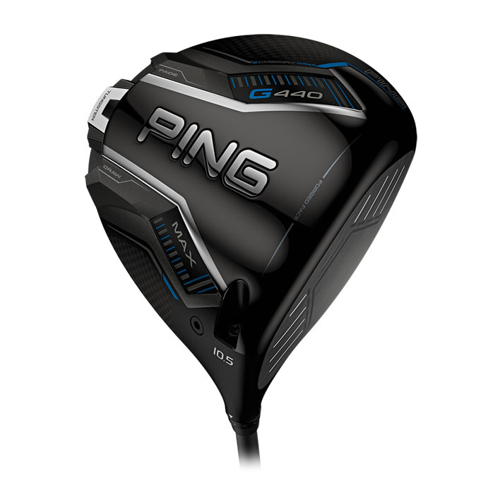 Product Image for Ping G440 Max Driver Left 9 Ping Tour 2.0 Chrome 65 Stiff Golf Pride Tour Velvet 360