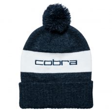 Pom Beanie Mens One Size Fits All Navy/White