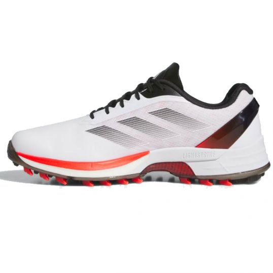 AdiZero ZG Mens Golf Shoes White/Lucid Red/Black