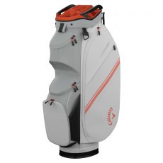 Chase 14 Cart Bag White/Silver/Orange