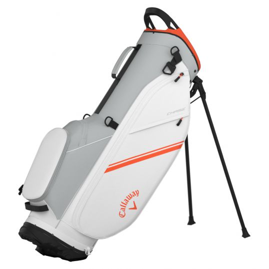 Chase Stand Bag White/Silver/Orange