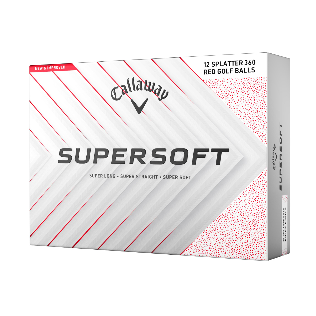 Product Image for Callaway Supersoft Red Splatter Golf Balls