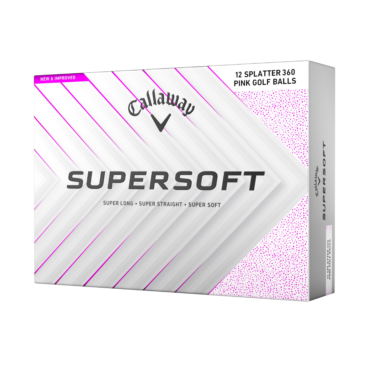 Product Image for Callaway Supersoft Pink Splatter Golf Balls