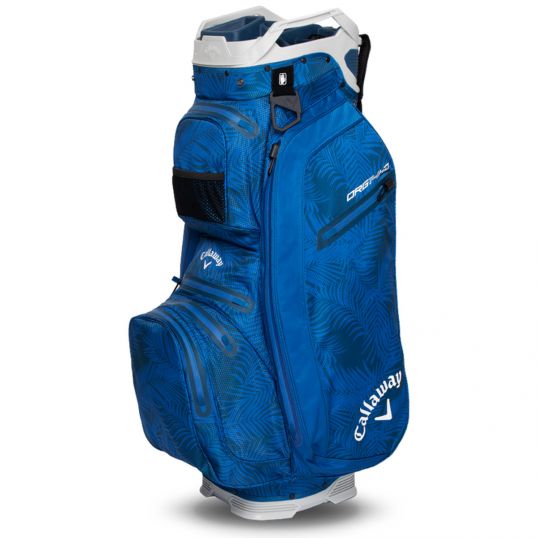 Org 14 HD Cart Bag Blue Palms/Light Grey