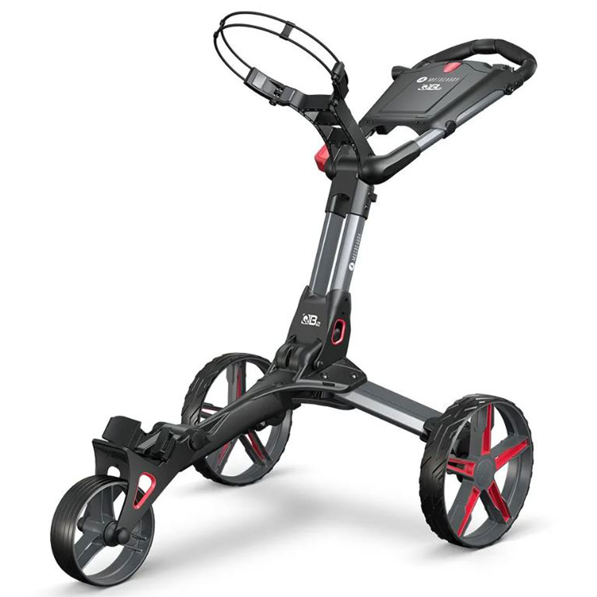 Product Image for MotoCaddy QB2 Push Trolley Graphite/Red