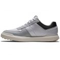 Contour Casual Mens Golf Shoes White/Grey/Black Mens UK 8 Standard White/Grey/Black