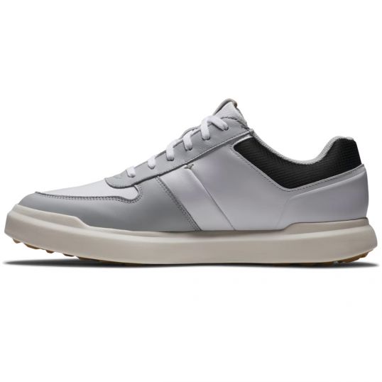 Contour Casual Mens Golf Shoes White/Grey/Black Mens UK 8 Standard White/Grey/Black