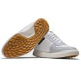 Contour Casual Mens Golf Shoes White/Grey/Black Mens UK 8 Standard White/Grey/Black
