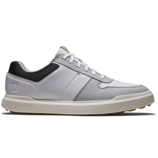 Contour Casual Mens Golf Shoes White/Grey/Black Mens UK 8 Standard White/Grey/Black