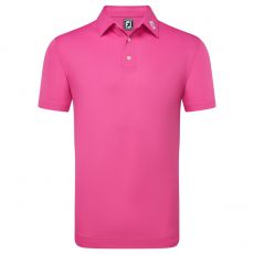 Stretch Pique Solid Polo Hot Pink