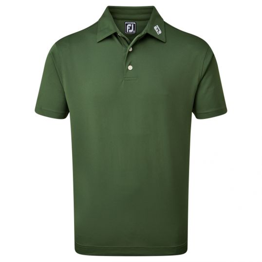 Stretch Pique Solid Polo Olive Mens Small Olive