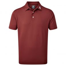 Stretch Pique Solid Polo Maroon
