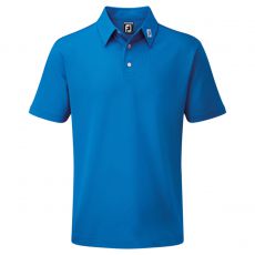 Stretch Pique Solid Polo Cobalt