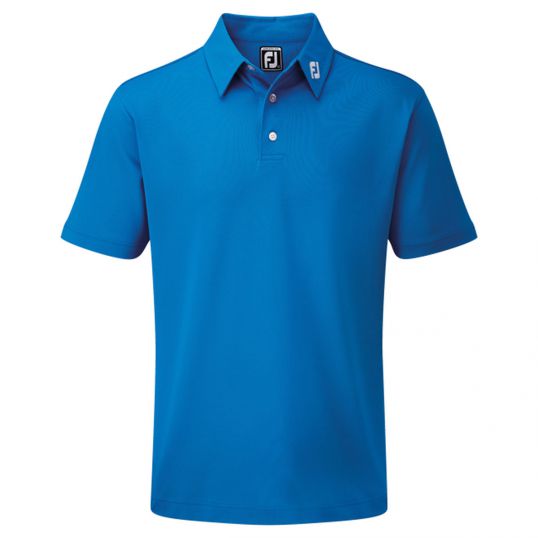 Stretch Pique Solid Polo Cobalt Mens Extra Large Cobalt