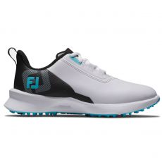 FJ Fuel Junior Golf Shoes White/Black/Blue