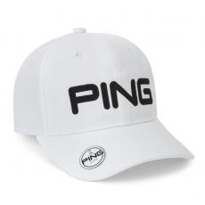 Ball Marker Cap Mens Adjustable White
