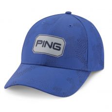 Textured Camo Cap Mens Adjustable Mid Blue