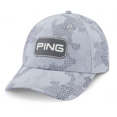 Textured Camo Cap Mens Adjustable Silver