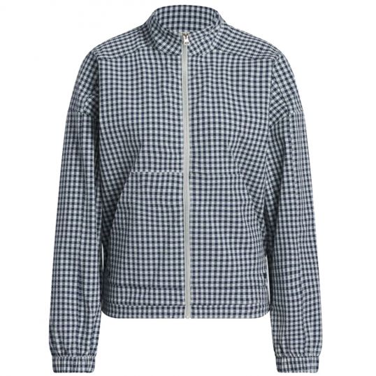 Gingham Ladies Jacket Navy/Silver Ladies Large Navy/Silver