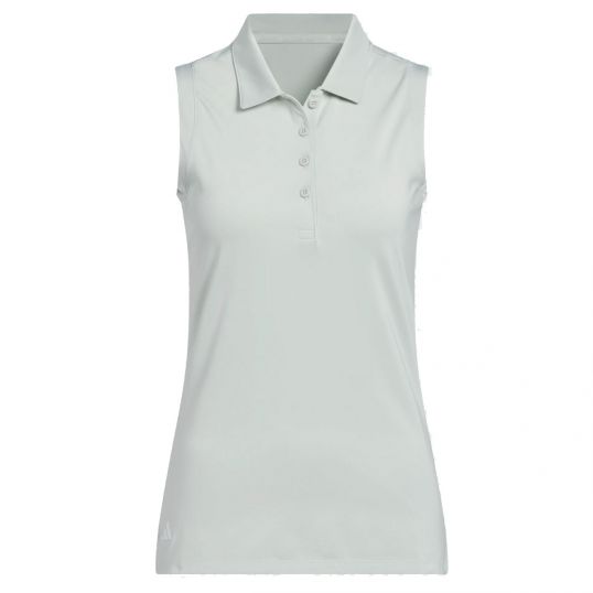 Solid Sleeveless Ladies Polo Wonder Silver Ladies Medium Wonder Silver