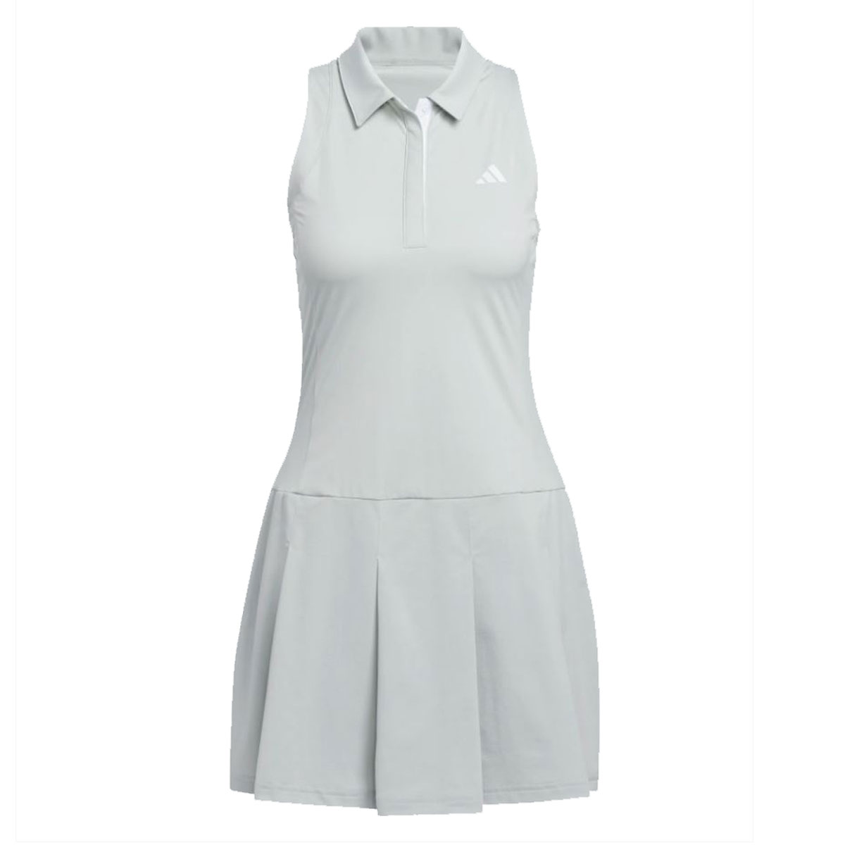Product Image for ADIDAS Tour Pleated Ladies Dress Wonder SIlver Ladies Large Wonder Silver