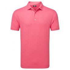 Speckle Print Pique Polo Pink Lemonade