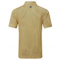 Citrus Print Lisle Polo Taxi/Navy